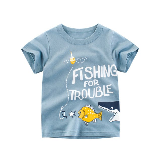 Cartoon Short Sleeve Kids T-Shirt - Image 6