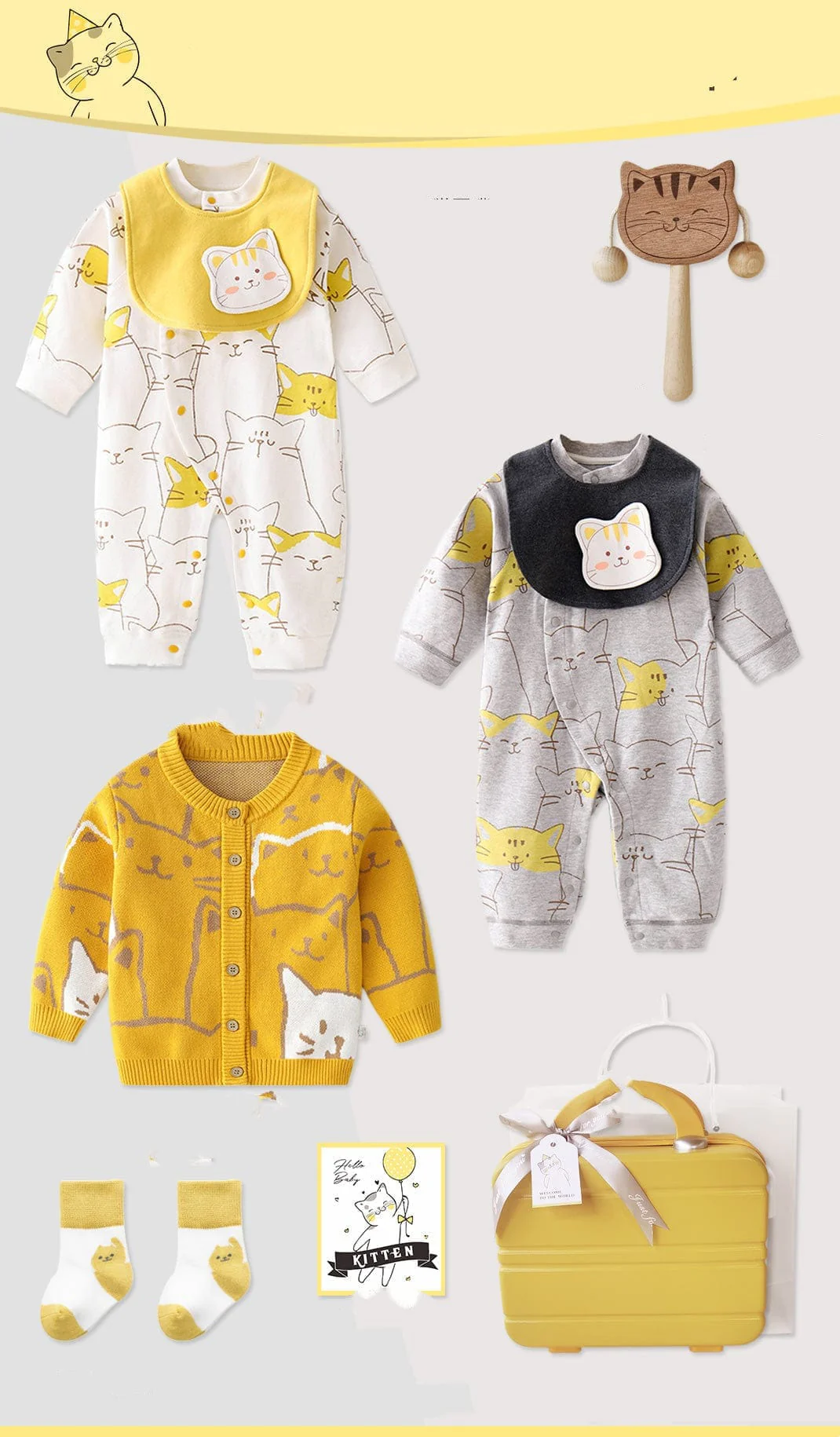 Cat theme baby gift set - Image 6