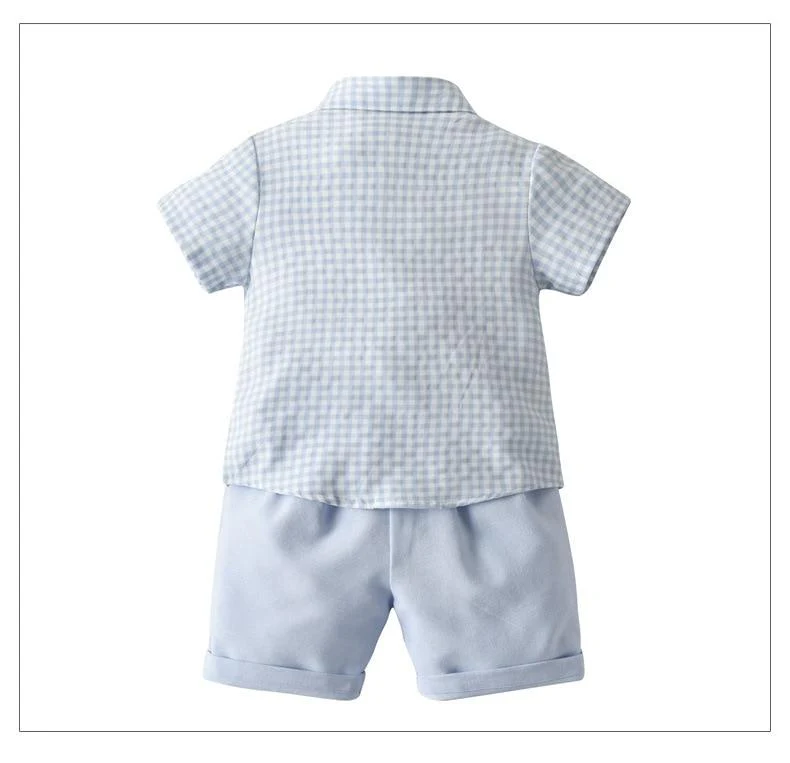 Checked Shirt and Short Pants Outfit - Image 5