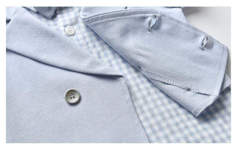 Checked Shirt and Short Pants Outfit - Image 6