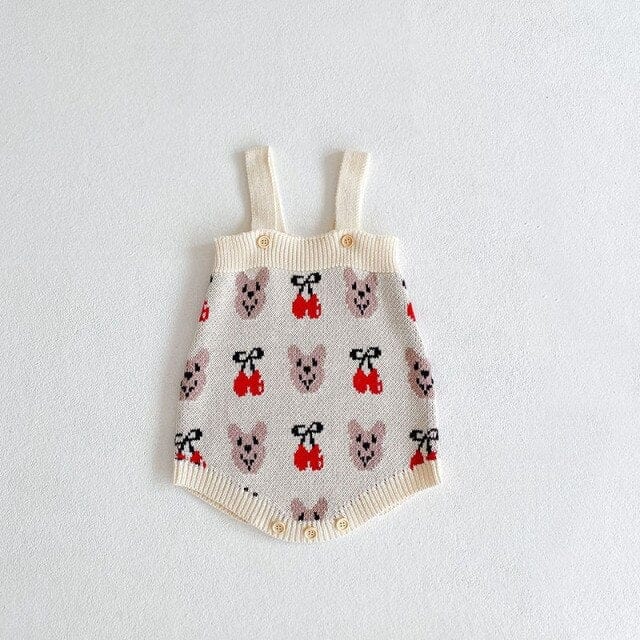 Cherry Bear Baby Cardigan Bodysuit - Image 3