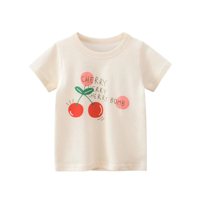 Cherry Graphic Print Kids T-Shirt - Image 2
