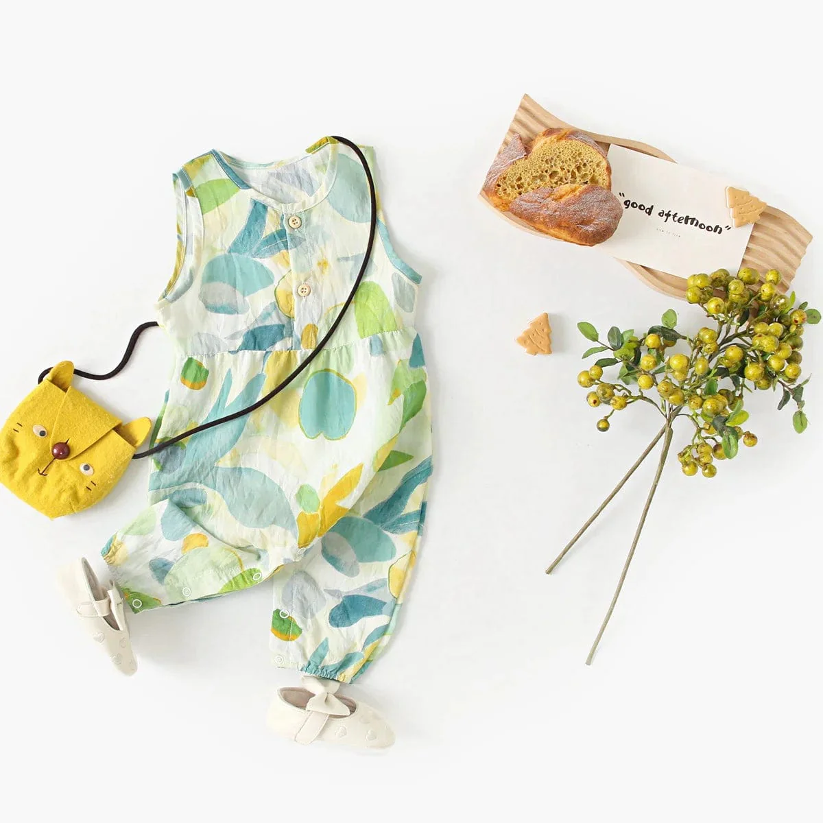 Colorful Floral Baby Rompers - Image 4