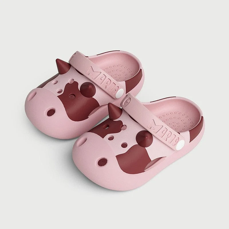 Cow Print Kids Clogs - Image 8