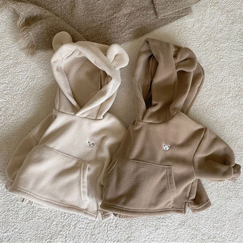Cozy Baby Bear Ear Sweatshirt