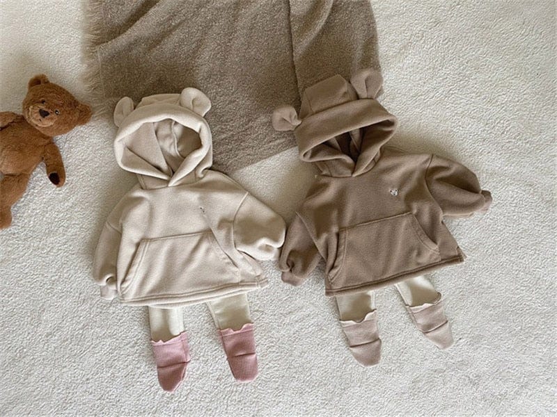Cozy Baby Bear Ear Sweatshirt - Image 5