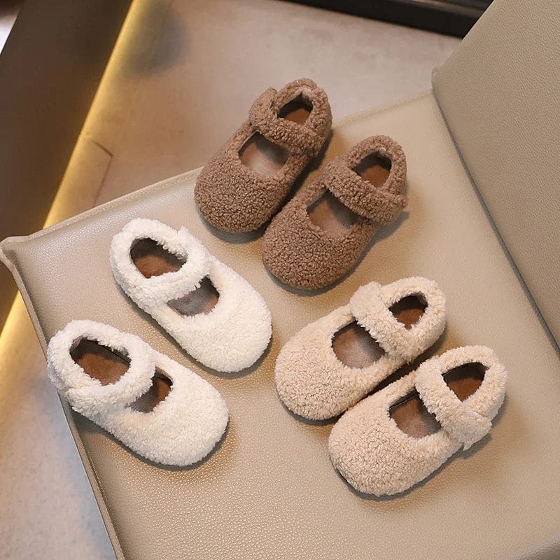 Cozy Fleece Mary Jane Shoes - Image 3