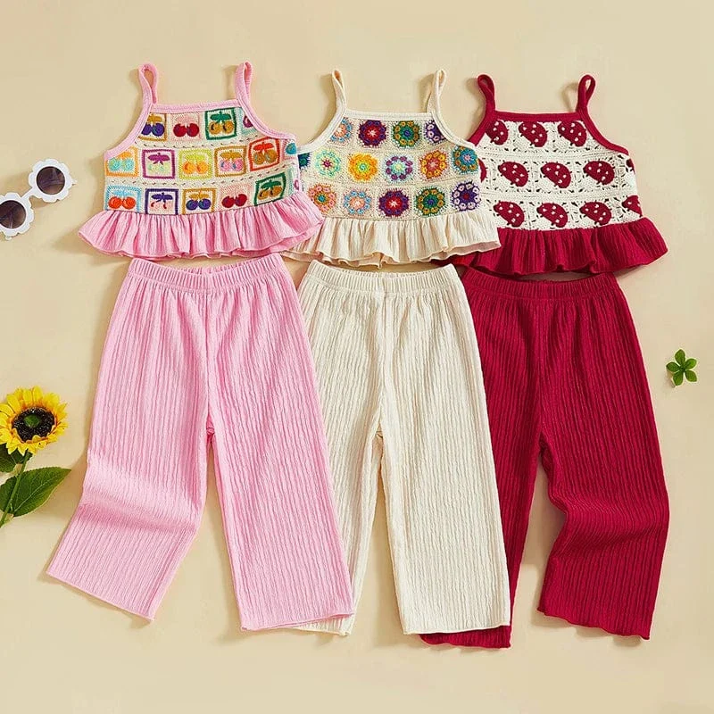 Crochet Camisole and Wide Leg Pants - Image 2