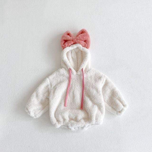 Cute Bow Baby Girl Hoodie Set - Image 6