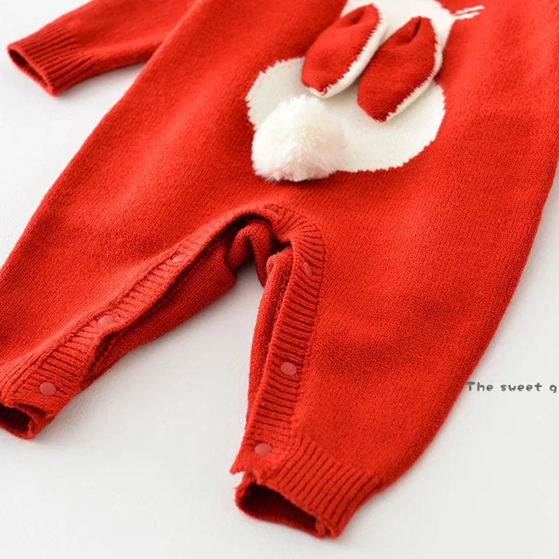 Cute Bunny Knit Jumpsuit - Image 6