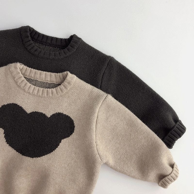 Cartoon Bear Knitted Sweater - Image 8