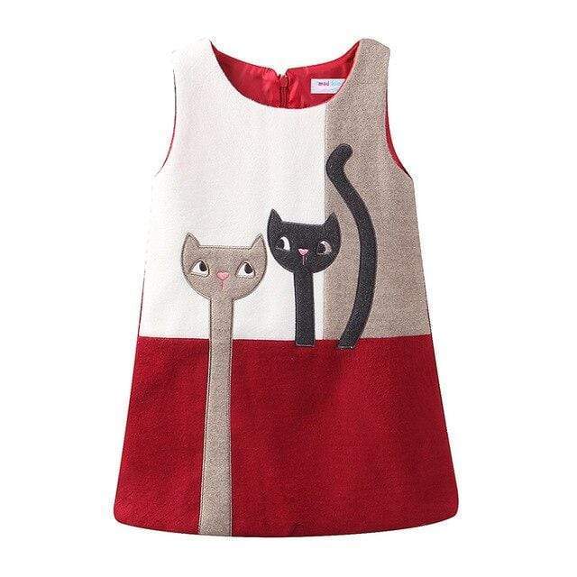 Cute Cats A-Lined Dress - Image 4
