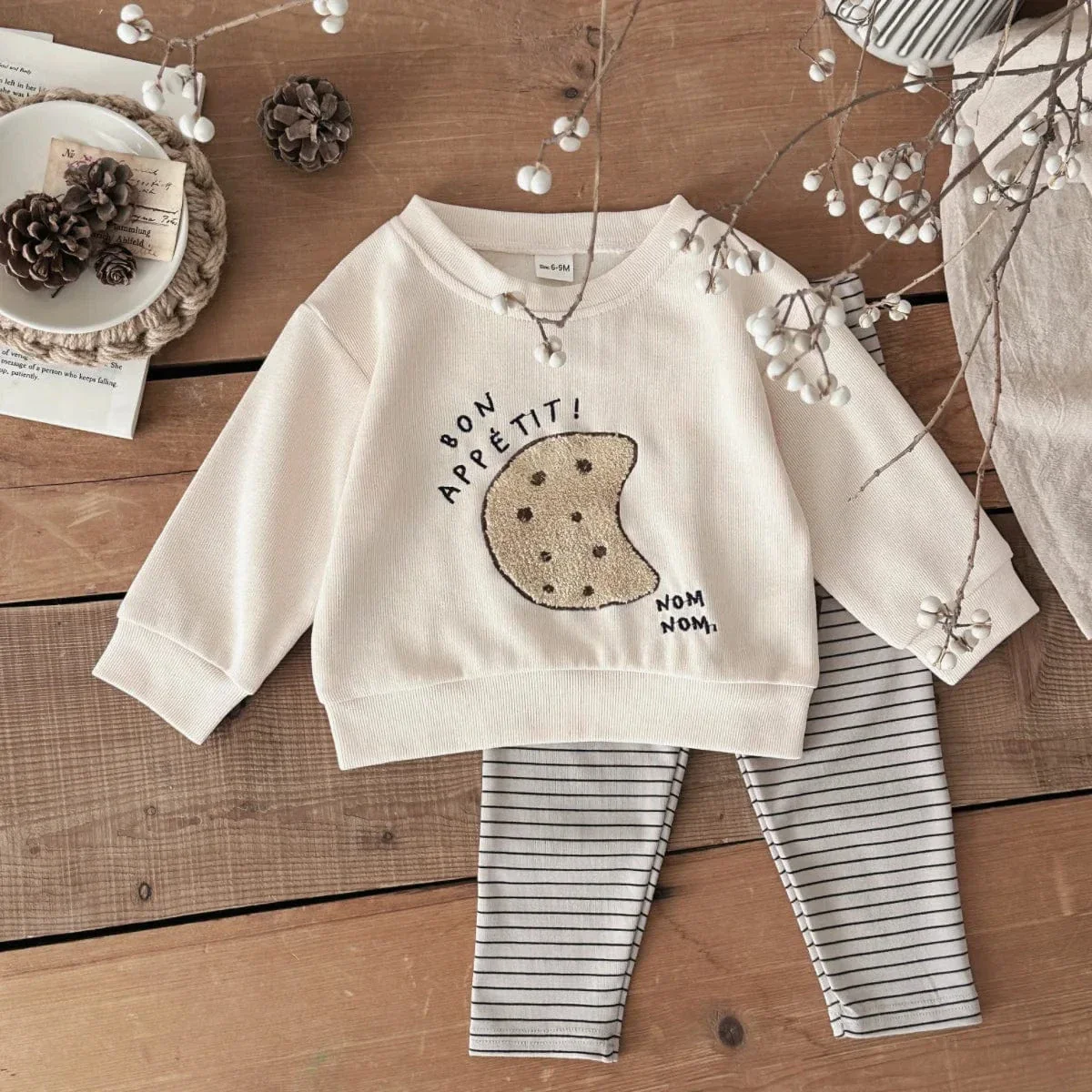 Cute Croissant or Cookie Sweatshirt Set - Image 7