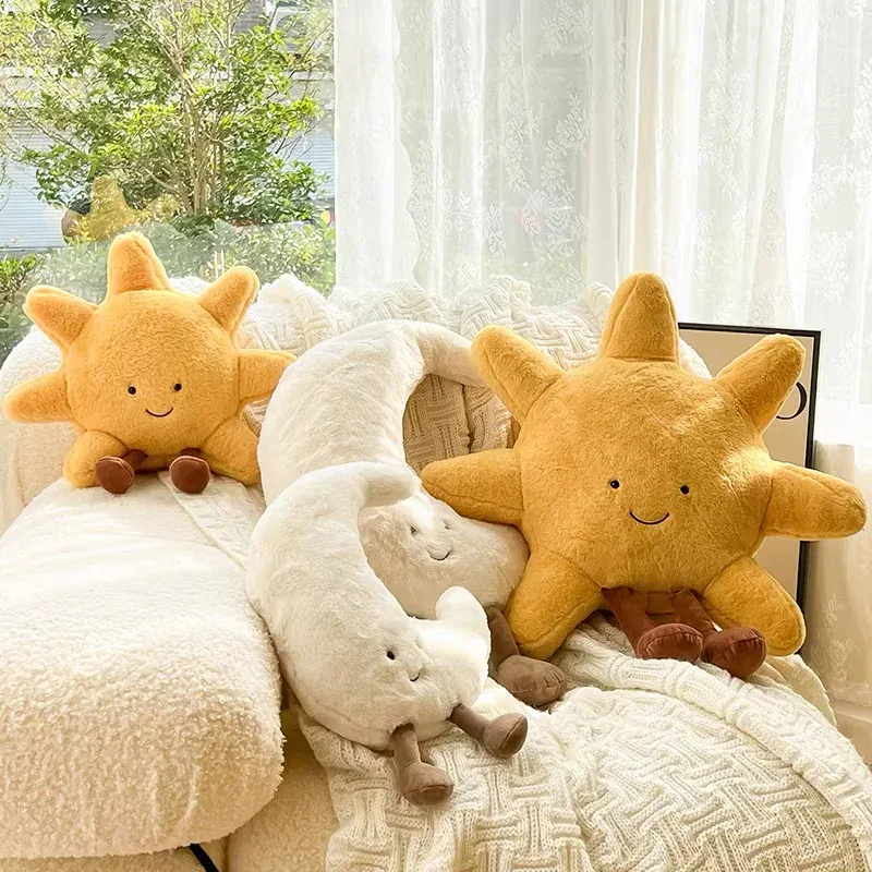Cute Moon & Sun Plush Pillow - Image 3