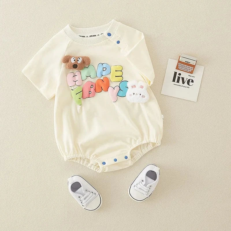 Cute Summer Short Sleeve Bodysuit - Image 2
