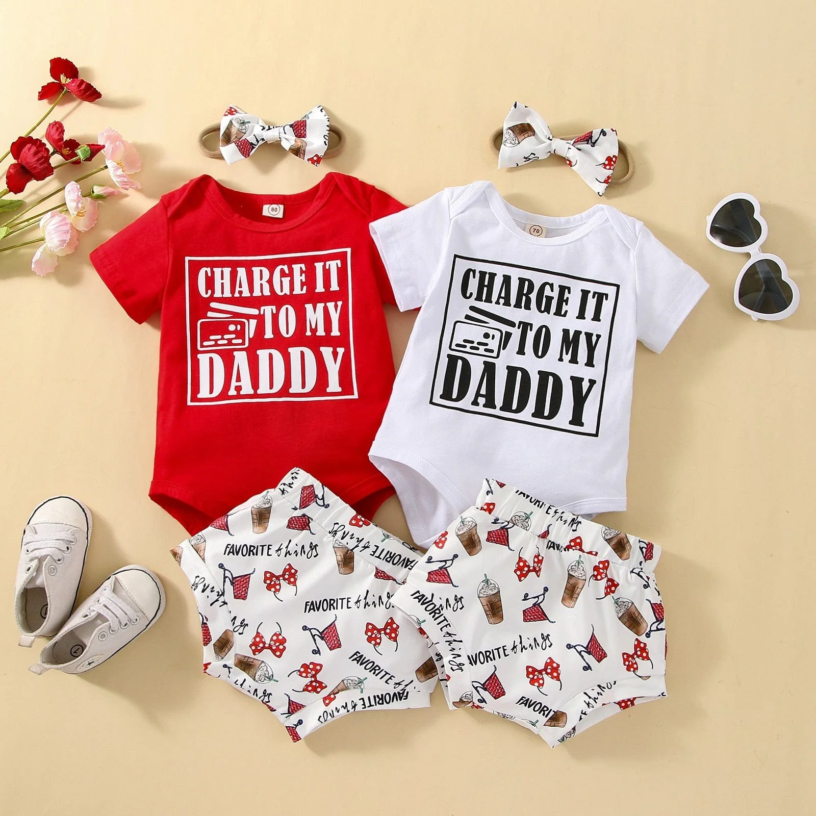 Daddy In Charge Baby Girl Outfit - Image 5