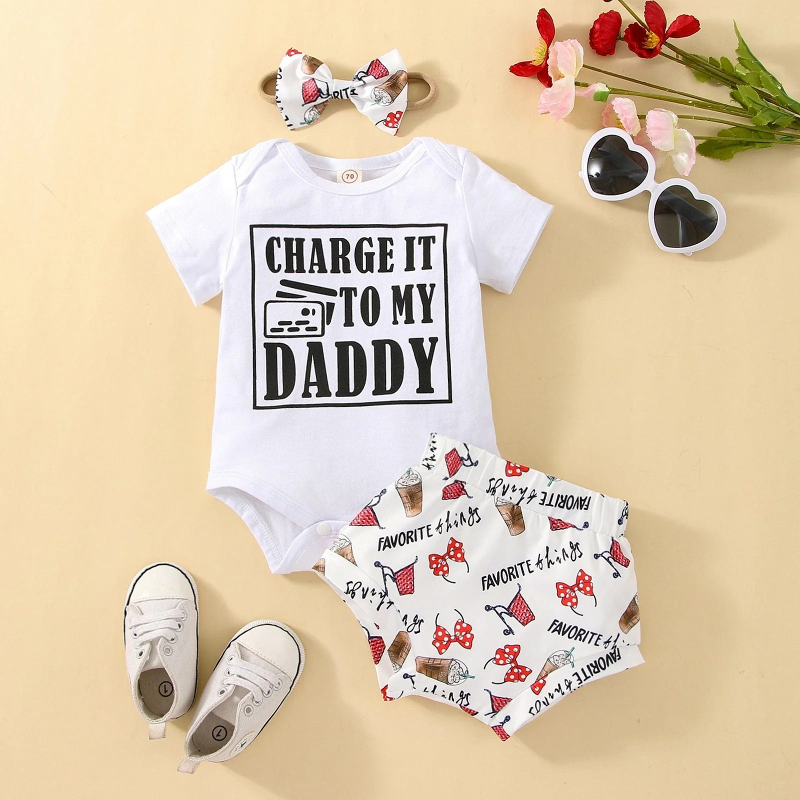 Daddy In Charge Baby Girl Outfit - Image 7