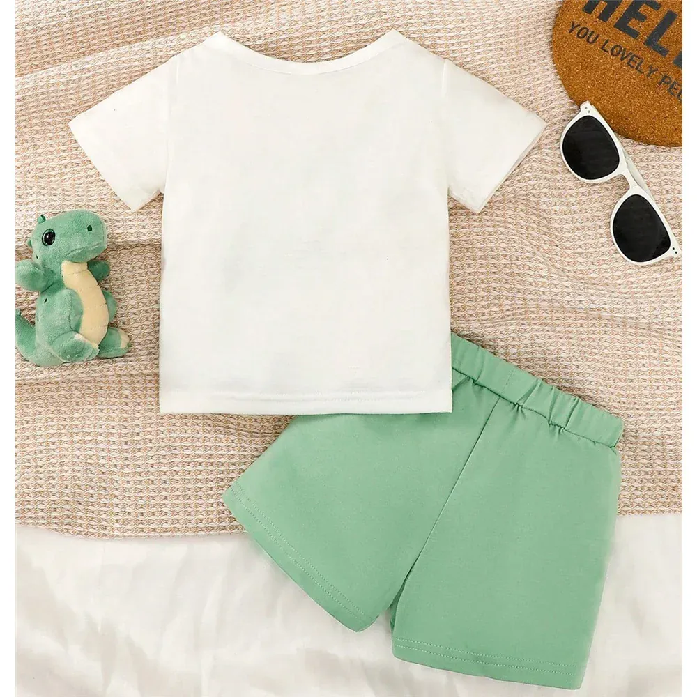 Dinosaur Print T-Shirt & Shorts Set - Image 5