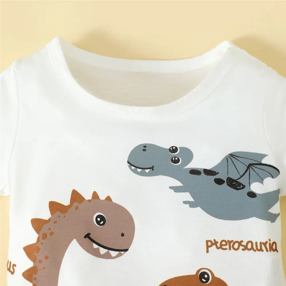 Dinosaur Print T-Shirt & Shorts Set - Image 6