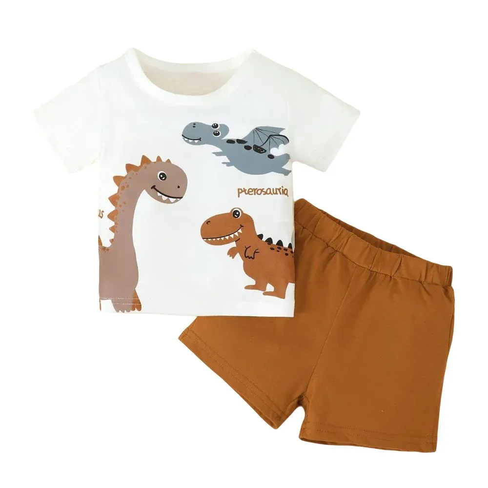 Dinosaur Print T-Shirt & Shorts Set - Image 9