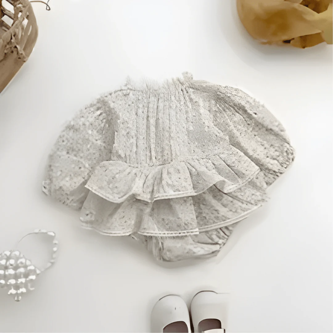 Sweet Lace Tulle Baby Romper Dress - Image 10
