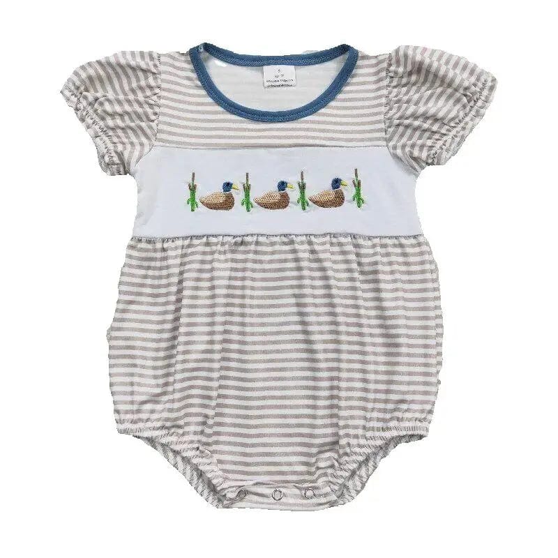 Duck Embroidered Baby Romper - Image 2