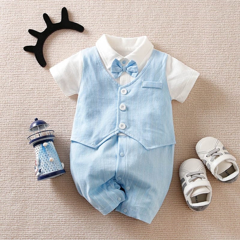 Elegant Baby Boy Formal Romper