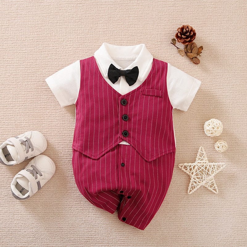 Elegant Baby Boy Formal Romper - Image 3