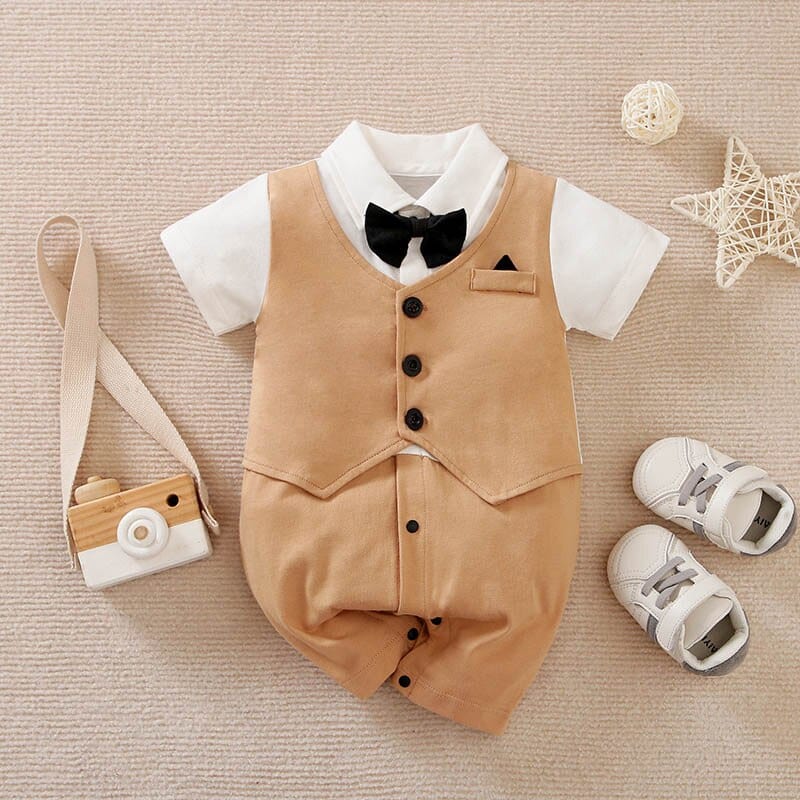 Elegant Baby Boy Formal Romper - Image 6