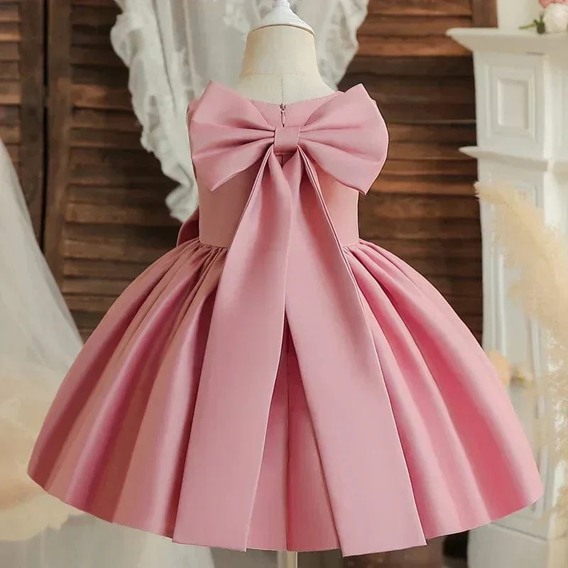 Elegant Bow Girls Dress - Image 10