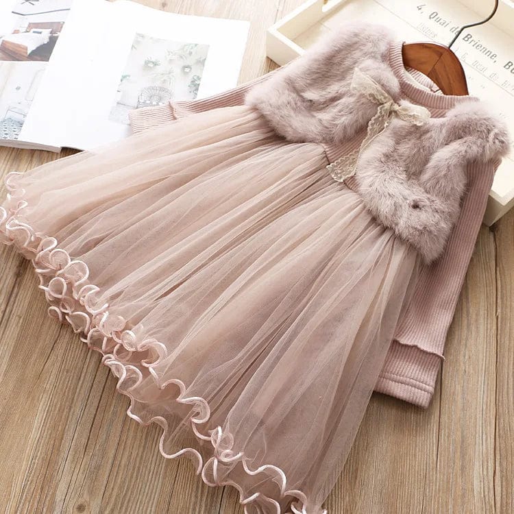 Elegant Winter Princess Dress for Girls - Image 9