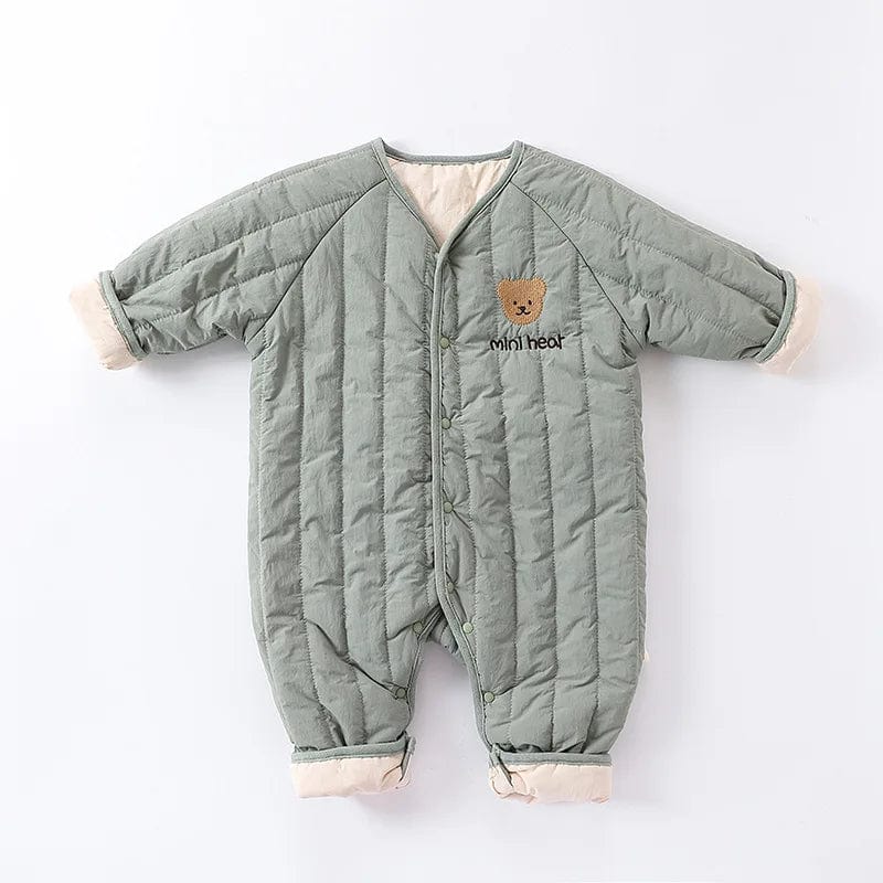 Embroidered Bear Baby Jumpsuit - Image 4