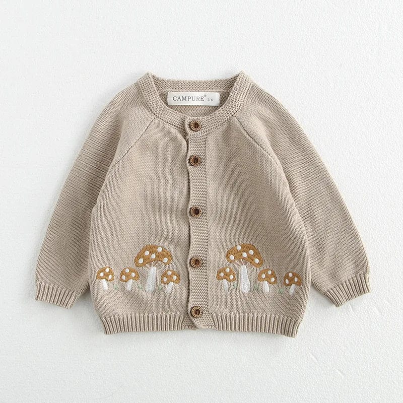 Embroidered Mushroom Cardigan - Image 10