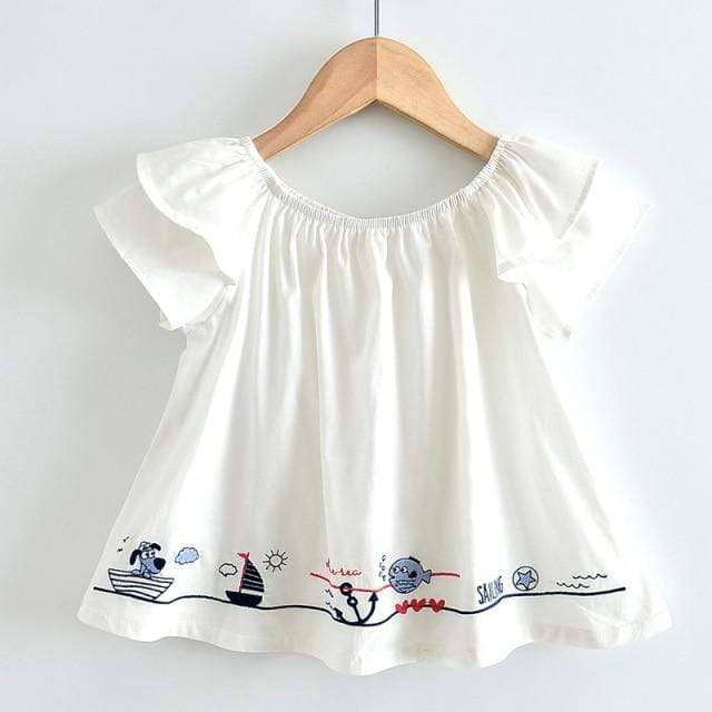 Embroidered Off-Shoulder Top - Image 3
