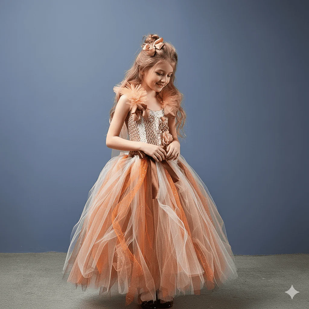 Fairy Gown with Sequin Bodice and Tulle Skirt - Image 5