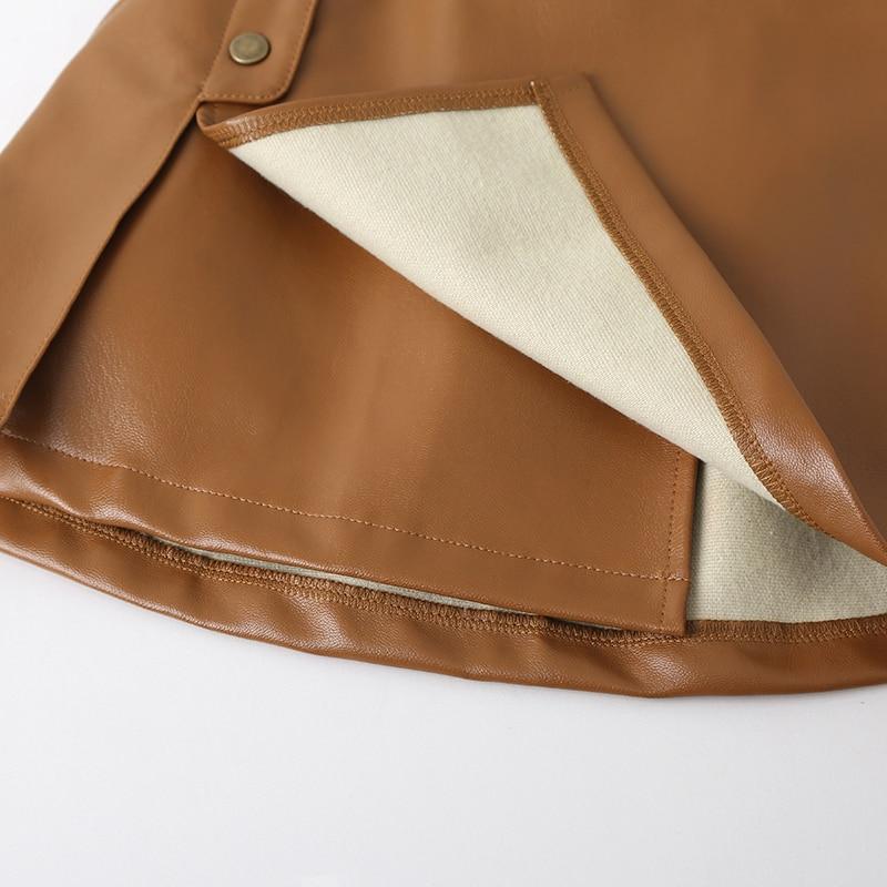 Faux Leather Mini Skirt - Image 6