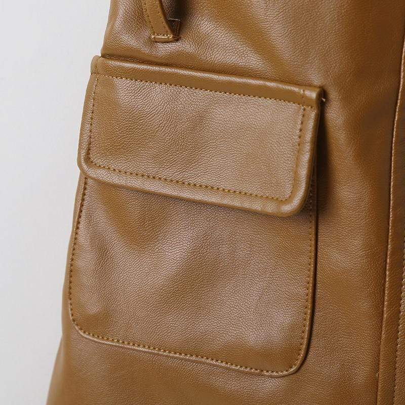 Faux Leather Skirt - Image 8