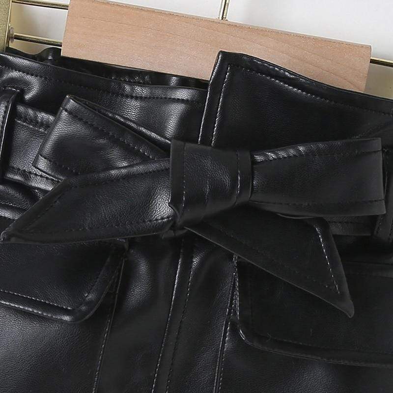 Faux Leather Skirt - Image 9