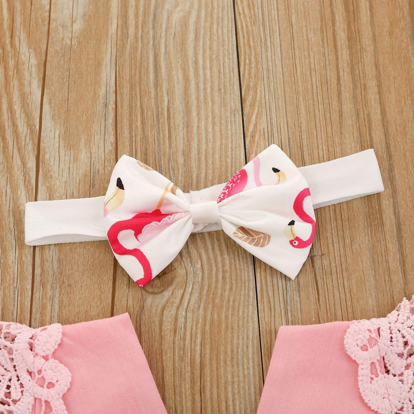 Flamingo Printed Romper - Image 4