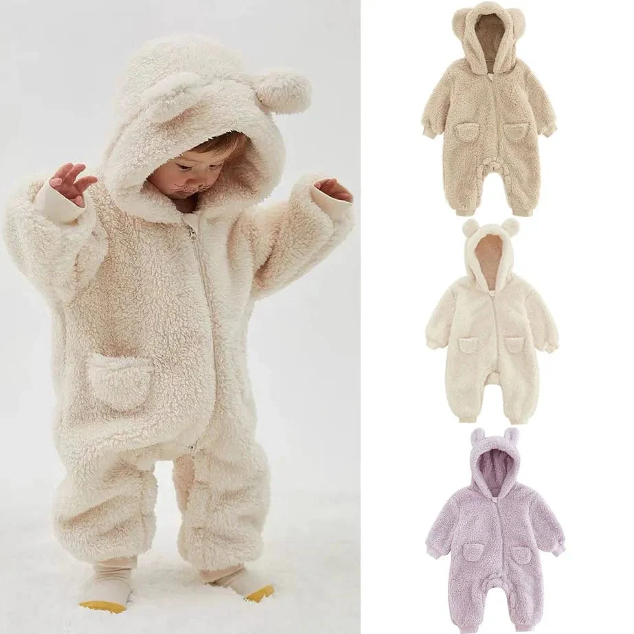 Fleece Unisex Baby Jumpsuit - Image 2