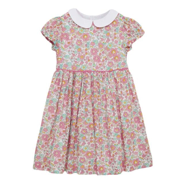 Peter Pan Collar Floral Girl Dress - Image 2