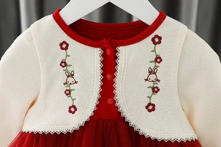 Floral Embroidered Dress - Image 5