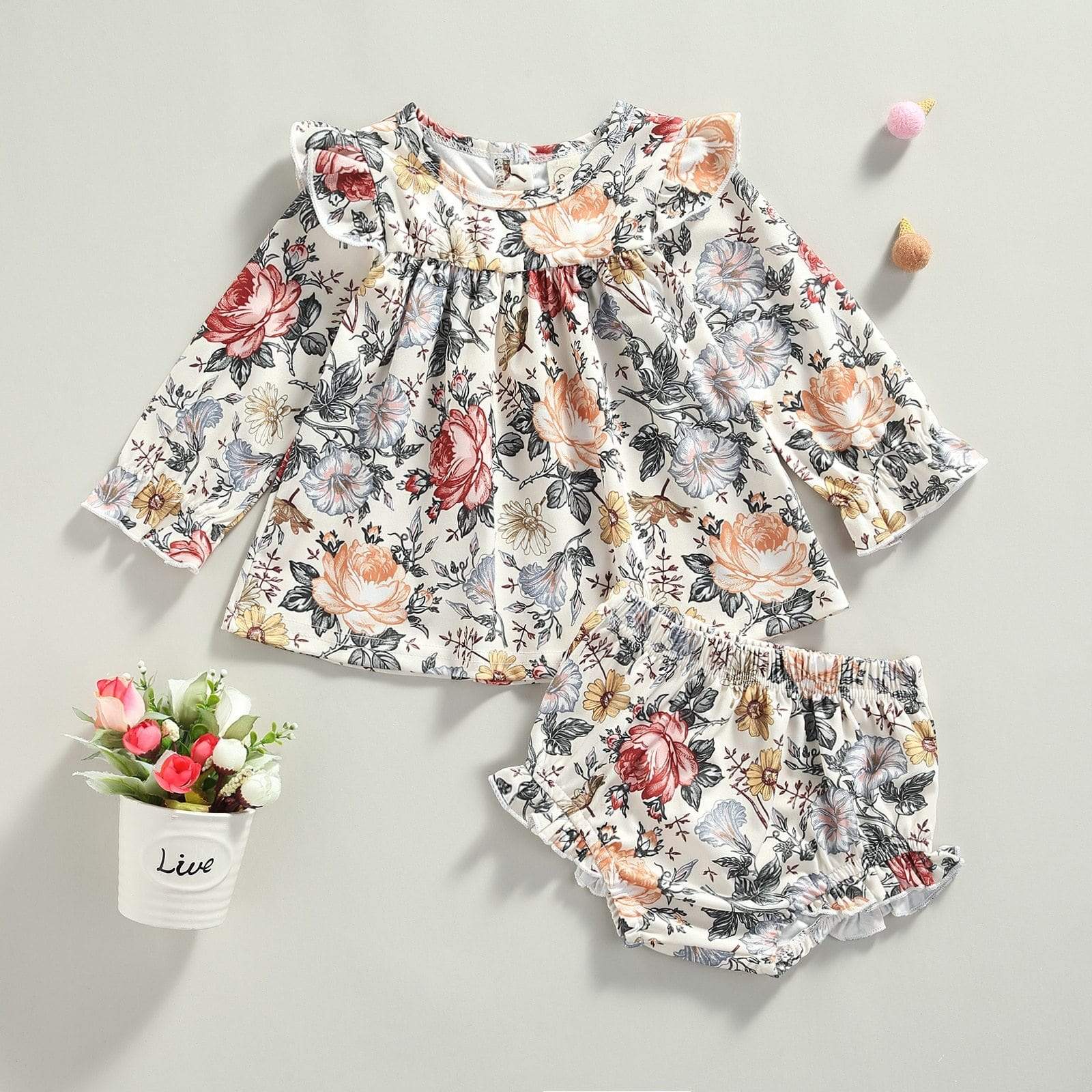 Floral Print Bloomers Set - Image 3