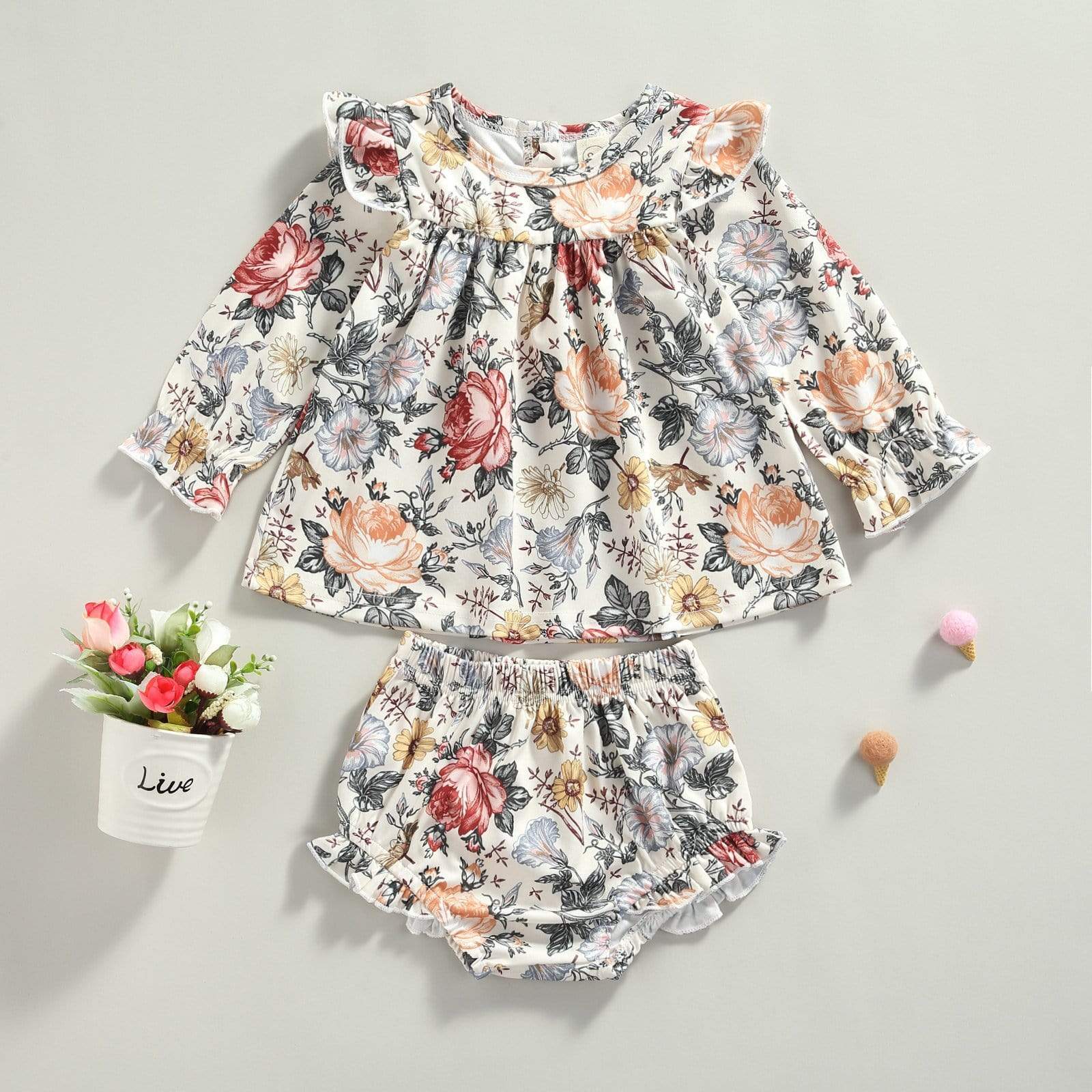 Floral Print Bloomers Set - Image 5