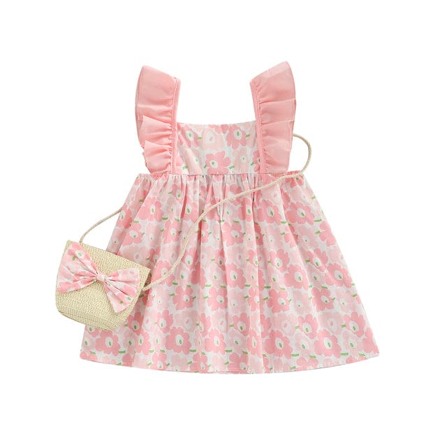 Floral Print Girl Dress - Image 3