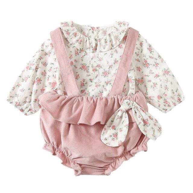 Floral Print Girl Outfit - Image 3
