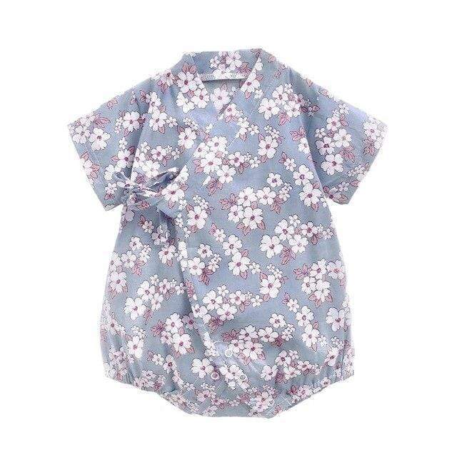 Floral Print Kimono Romper - Image 5