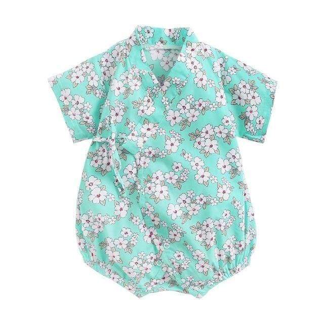 Floral Print Kimono Romper - Image 6