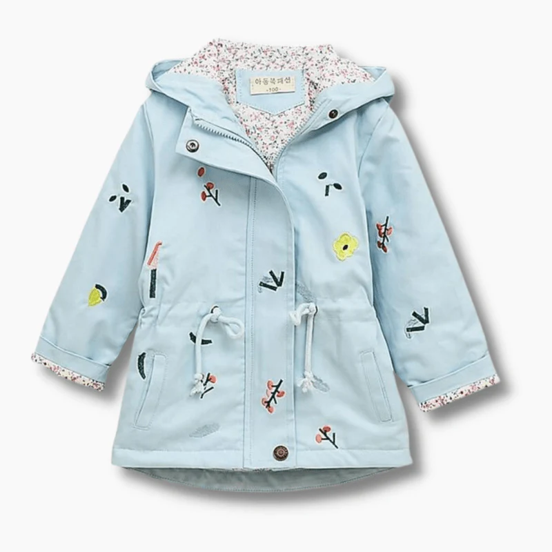 Floral Print Windbreaker Jacket