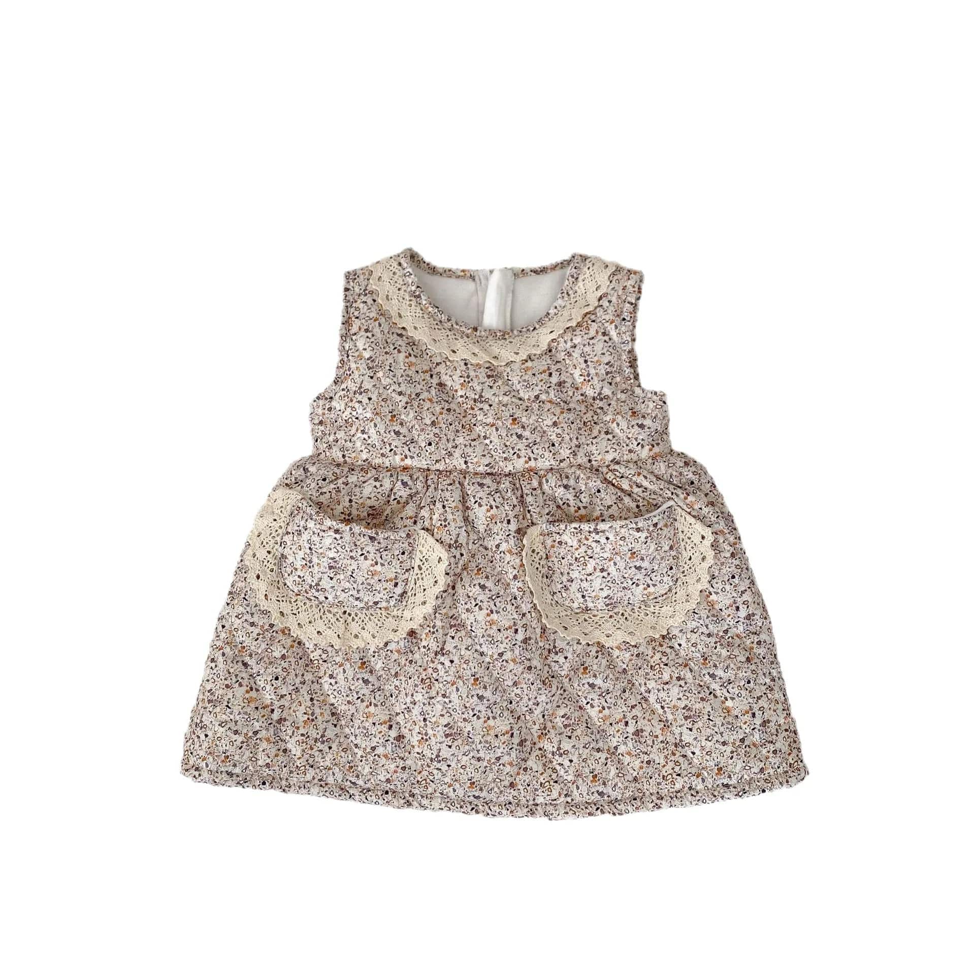 Floral Quilted Jacket with Dress Set - Image 6